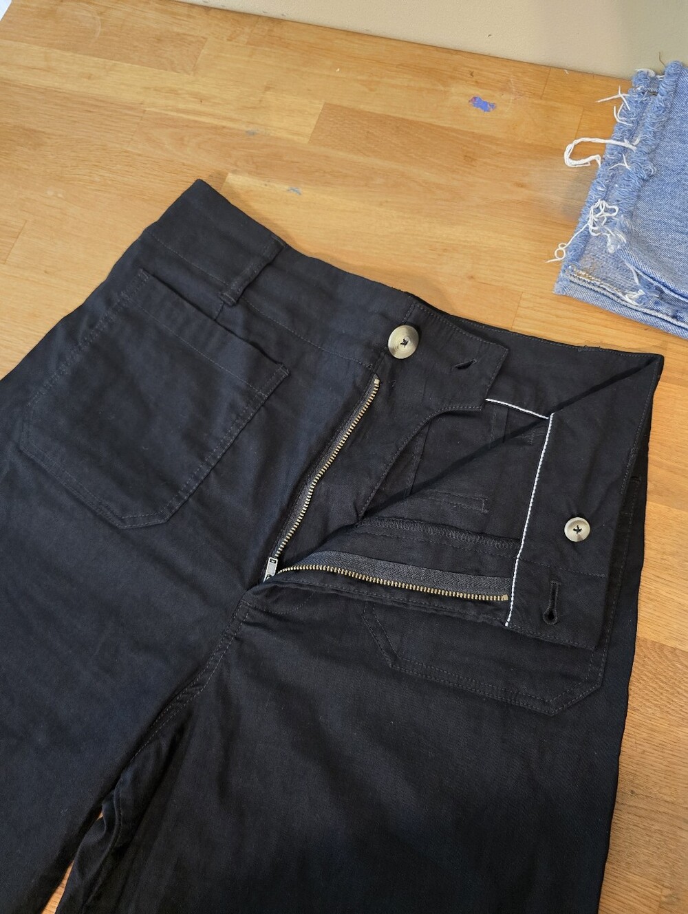 Maeve Colette High-Rise Wide-Leg Pants in Magic Fabric 31 Coastal - Picture 10 of 13
